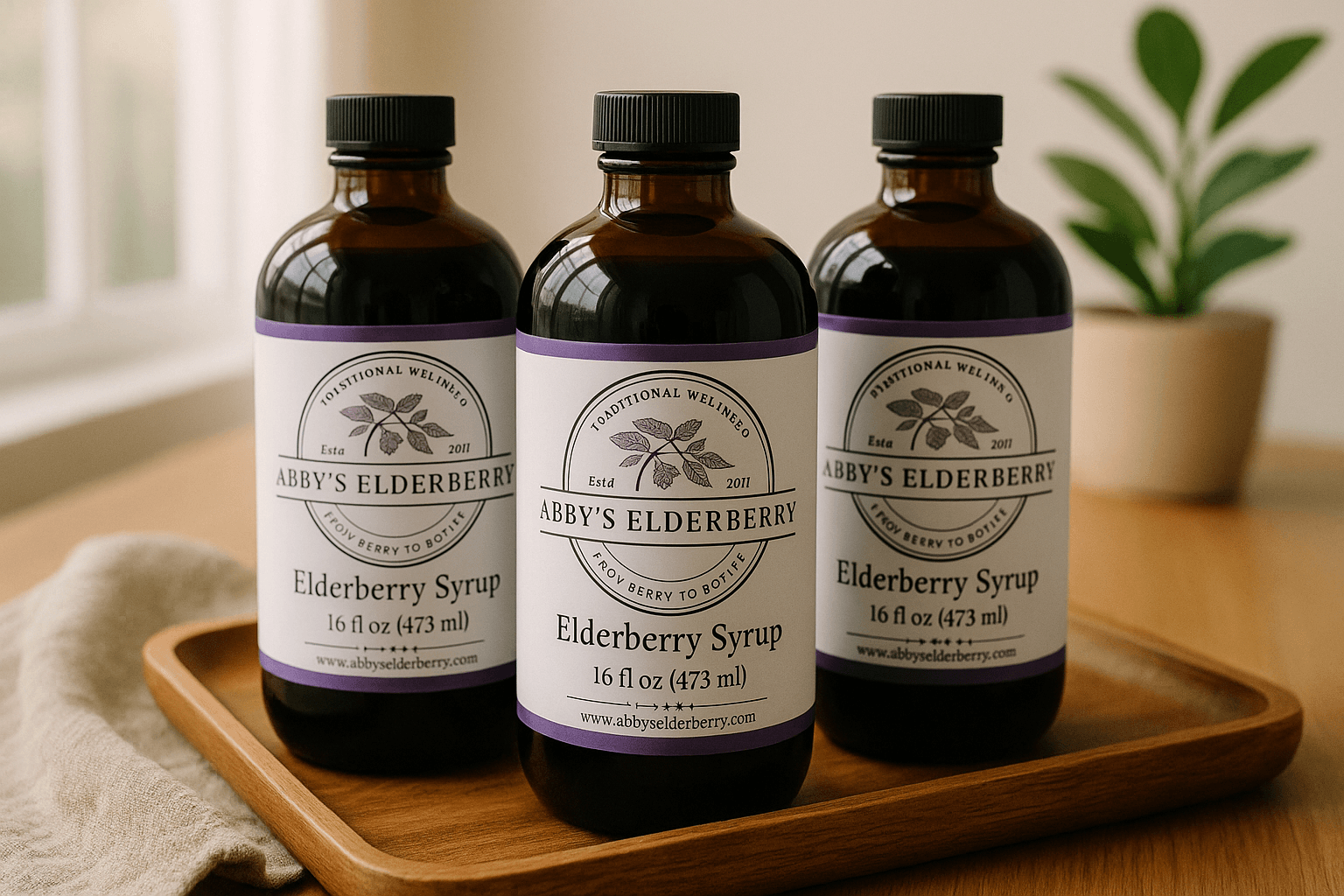 Elderberry Syrup - 16 oz (3 pack)